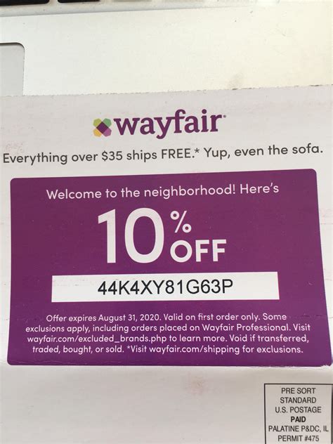 Wayfair promo code 2023 - Save money no matter if you are a new or existing customer. Have 20% off your purchase. You can also save at Kirklands and Pottery Barn. Wayfair Coupons - February 2024. Wayfair Promo Codes for February 2024 Tested and 100% Working → $400 Off Your Order + Many More Promo Codes → Copy Paste Save .